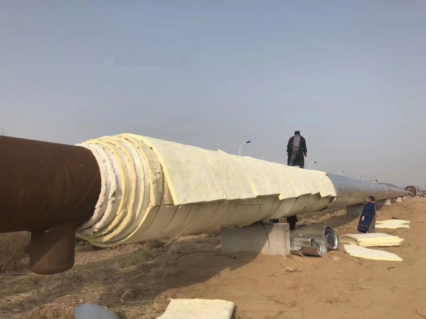 管道专用长丝超细纤维毯施工